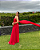 vestido tomara que caia capa vermelho - Imagem 3