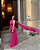 vestido capa acinturado rosa - Imagem 3