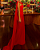 vestido drapeado com cauda vermelho - Imagem 3