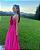 vestido flor bicolor rosa - Imagem 3