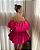 vestido curto bufante rosa - Imagem 4