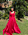 vestido decote reto vermelho - Imagem 5