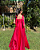 vestido decote reto vermelho - Imagem 2