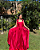 vestido decote reto vermelho - Imagem 6
