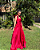 vestido decote reto vermelho - Imagem 1