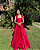 vestido decote reto vermelho - Imagem 3