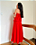 vestido midi com plissado vermelho - Imagem 5