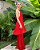 vestido crochê de franjas vermelho - Imagem 5