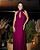 vestido frente única lurex roxo - Imagem 1