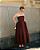 vestido estruturado marrom - Imagem 1