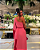 vestido manga franjas pink - Imagem 3