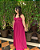 vestido tomara que caia recortes rosa - Imagem 1