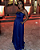 vestido bordado longo azul - Imagem 1