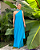 vestido um ombro chocker azul - Imagem 1