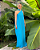 vestido um ombro chocker azul - Imagem 5
