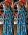 vestido floral longo azul - Imagem 3