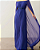 vestido acinturado capa azul - Imagem 3