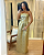 vestido tomara que caia jacquard dourado - Imagem 4