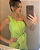 vestido laço drapeado verde lima - Imagem 3