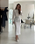 vestido midi acinturado cetim branco - Imagem 4
