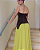 conjunto saia midi verde lima e corset preto - Imagem 2