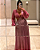 vestido recortes lurex rosa - Imagem 1