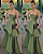 vestido duas saias verde oliva - Imagem 2