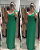 vestido fluído detalhe drapeado verde - Imagem 3