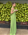 vestido lapela cetim verde - Imagem 4