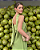 vestido lapela cetim verde - Imagem 5