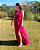 vestido fenda lateral rosa pink - Imagem 2