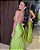 vestido detalhe trançado verde - Imagem 1