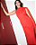 vestido capa lateral vermelho - Imagem 2