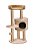 ARRANHADOR TORRE DUPLA C/ TOCA VENEZA BEGE TAM 48x48x102CM - Imagem 1