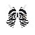 Borboleta Clássica Fêmea Zebra 1UN (Alt 6,5cm Larg 8,5cm Pescoço 20 a 50cm) - Imagem 1
