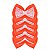 Borboleta Básica Tecido Fêmea Laranja Neon 5UN (Alt 6,5cm Larg 8,5cm Pescoço 20 a 50cm) - Imagem 1