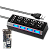 Hub USB 2.0 4 Portas com LED e Interruptor individual Hoopson Preto - HUB-004 - Imagem 1