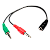 Cabo J3 F+ 2 P2 Macho 0,20Cm Preto Hoopson - P3-002 - Imagem 1