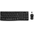 TECLADO E MOUSE SEM FIO LOGITECH MK270 COM TECLAS DE MÍDIA, CONEXÃO USB, PILHAS INCLUSAS,ABNT2,PRETO - Imagem 1