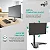 Suporte Ergonômico Articulado de Mesa, Monitor 15" a 32", Ajuste de Altura, Até 8kg, Giro 360°, Preto, T80N, ELG - Imagem 3