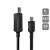 Cabo Para Impressora Dados Usb Tipo-C Para Usb B 2.0 - Preto - 1 Metro - Pucbp-1 - Imagem 1