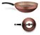 Panela Wok Antiaderente 28 Cm 4,3 L Mta Flora Chocolate - Imagem 1