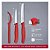 Conjunto Swiss Classic com 3 Peças para Cortar e Descascar Vermelho Victorinox - Imagem 4