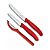 Conjunto Swiss Classic com 3 Peças para Cortar e Descascar Vermelho Victorinox - Imagem 2