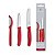 Conjunto Swiss Classic com 3 Peças para Cortar e Descascar Vermelho Victorinox - Imagem 1