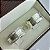 Par de aliança Prata prata PREMIUM  10 MM pedras na feminina - Imagem 1