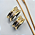 Par Aliança Estilo Bvlgari 12m Moeda Antiga 15 pedras cada peça gravação lateral - Imagem 3