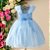Vestido Princesa Azul 4 ao 12 - Imagem 3