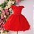 Vestido Vermelho Detalhe Renda 4 ao 12 - Imagem 1