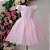 Vestido Rosa Detalhe Prata 4 ao 12 - Imagem 1